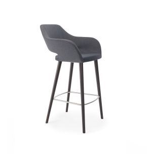Барное кресло Club 2483 Grey/black (2483.329SG FNR008)